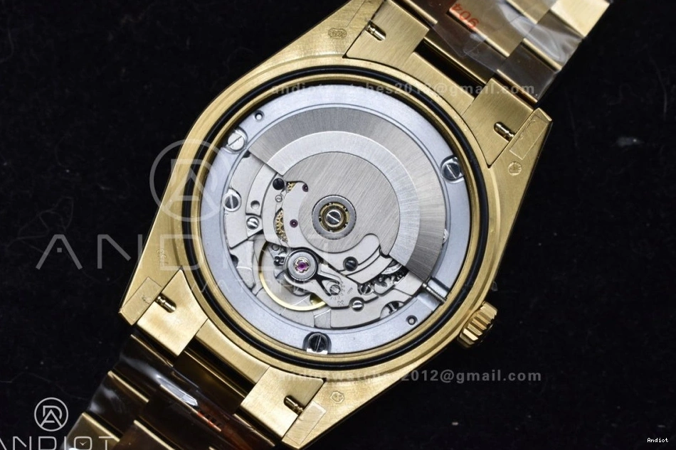 Dial DayDate Bracelet YG Markers On Tungsten White Steel A2836 40 GMF V2 President Stick 904L Weighted 0223